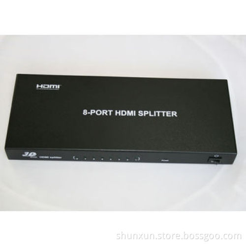 1x8 HDMI Splitter, 1-in-8 Out, Supports 3D at 1,080p